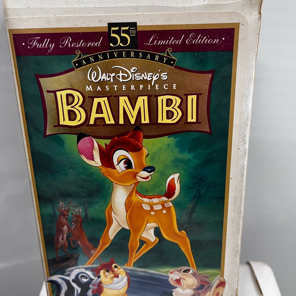Disney Bambi 55th Anniversary VHS